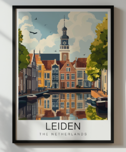 Leiden Travel Poster