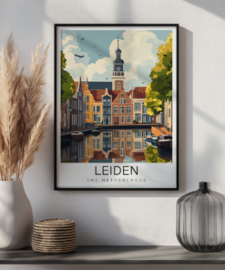 Leiden Travel Poster