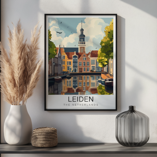 Leiden Travel Poster