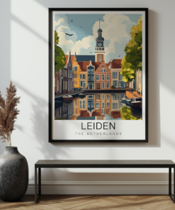 Leiden Travel Poster