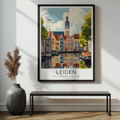 Leiden Travel Poster