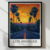 Los Angeles Travel Poster