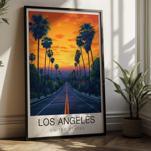 Los Angeles Travel Poster