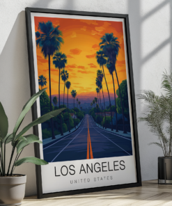 Los Angeles Travel Poster