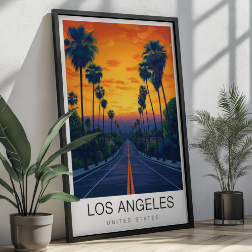 Los Angeles Travel Poster