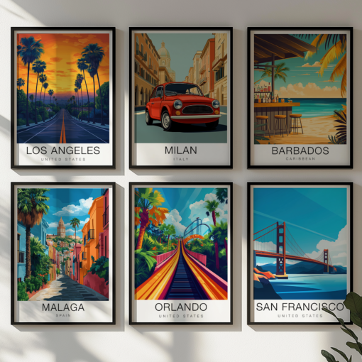 Los Angeles Travel Poster