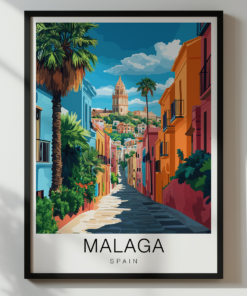 Malaga Travel Poster