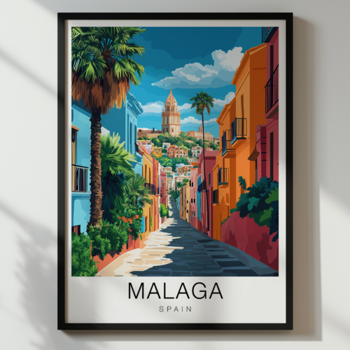 Malaga Travel Poster