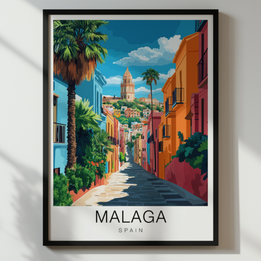 Malaga Travel Poster