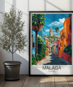 Malaga Travel Poster