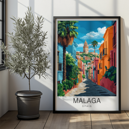 Malaga Travel Poster