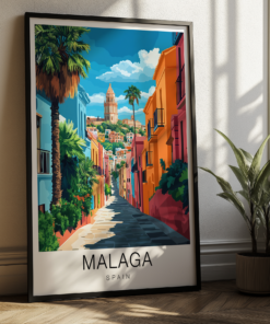 Malaga Travel Poster