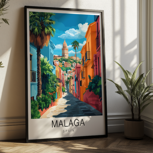 Malaga Travel Poster