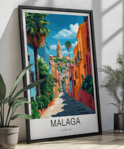 Malaga Travel Poster