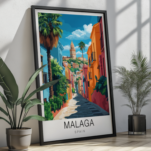 Malaga Travel Poster