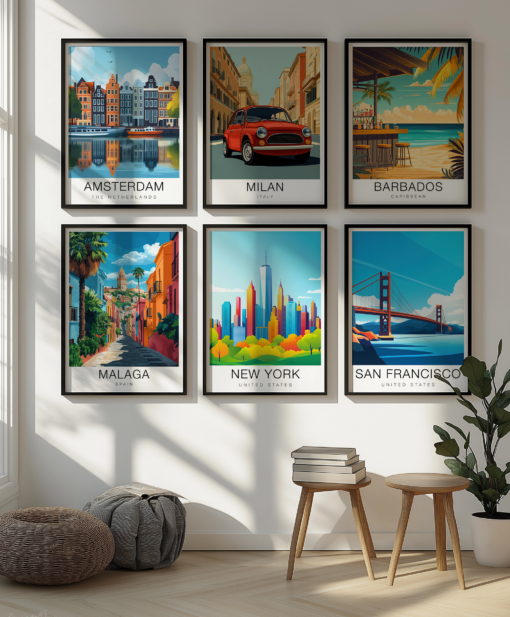 New York Travel Poster - Skyline