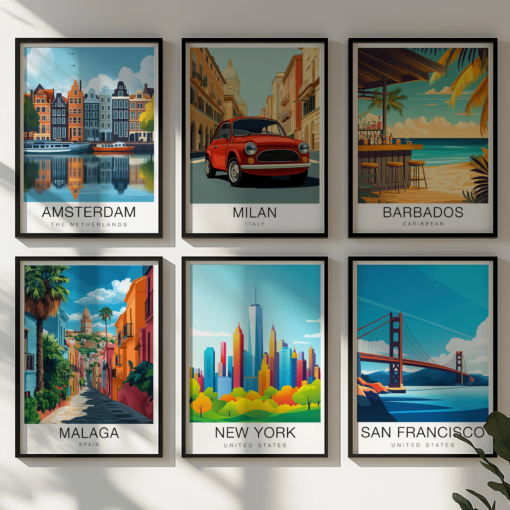 New York Travel Poster - Skyline