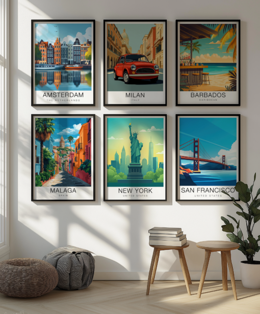 New York Travel Poster – Statue of Liberty