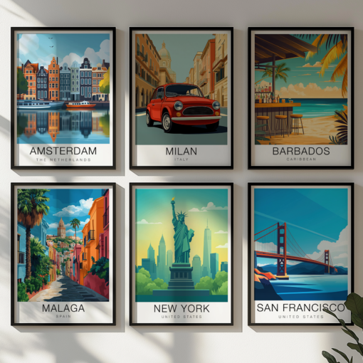 New York Travel Poster – Statue of Liberty