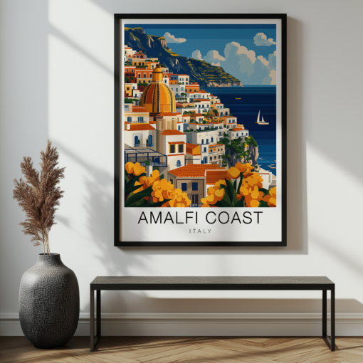 Amalfi Coast Travel Poster