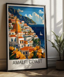 Amalfi Coast Travel Poster