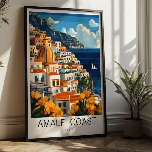 Amalfi Coast Travel Poster