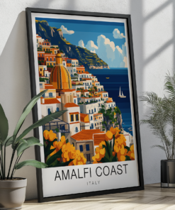 Amalfi Coast Travel Poster