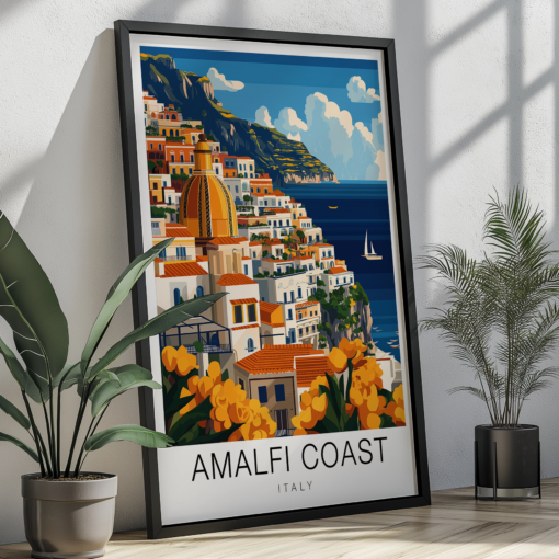 Amalfi Coast Travel Poster