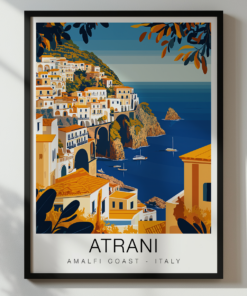 Atrani Travel Poster - Amalfi Coast