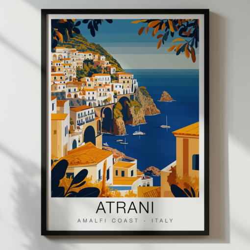 Atrani Travel Poster - Amalfi Coast