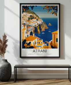 Atrani Travel Poster - Amalfi Coast