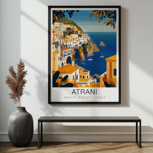 Atrani Travel Poster - Amalfi Coast