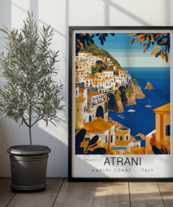 Atrani Travel Poster - Amalfi Coast