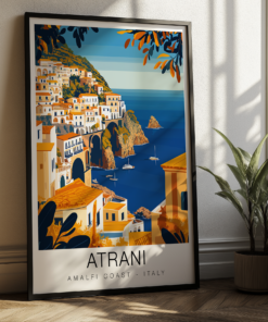 Atrani Travel Poster - Amalfi Coast