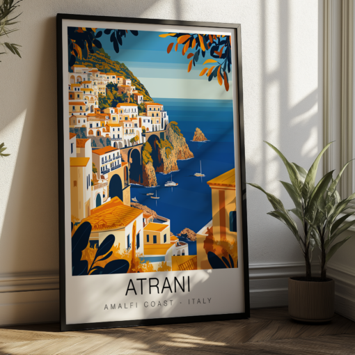 Atrani Travel Poster - Amalfi Coast