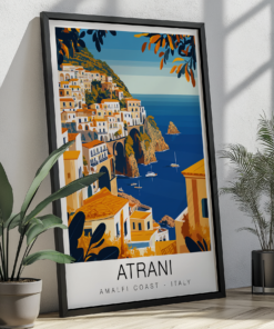 Atrani Travel Poster - Amalfi Coast