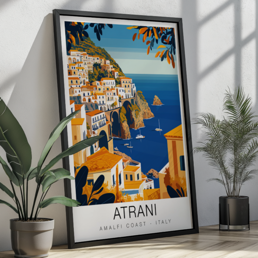 Atrani Travel Poster - Amalfi Coast