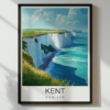 Kent Travel Poster – White Cliffs of Dover