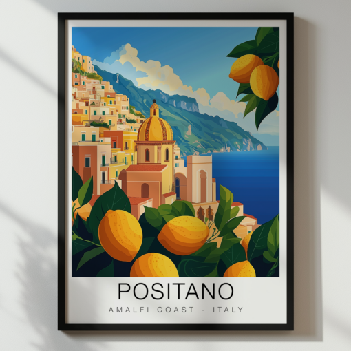 Positano Travel Poster