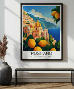 Positano Travel Poster