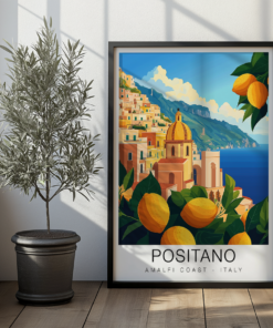 Positano Travel Poster