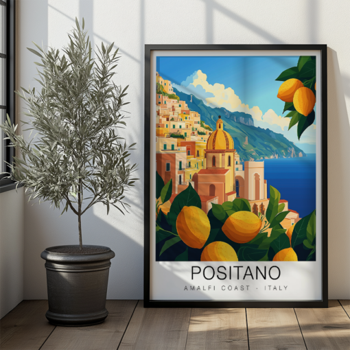 Positano Travel Poster