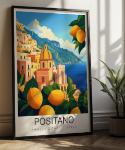 Positano Travel Poster