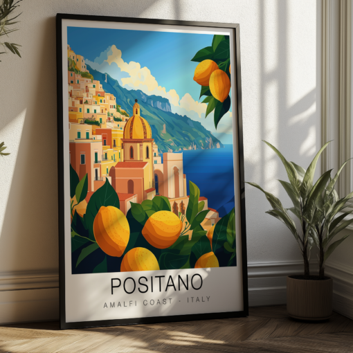 Positano Travel Poster