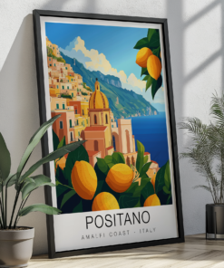 Positano Travel Poster