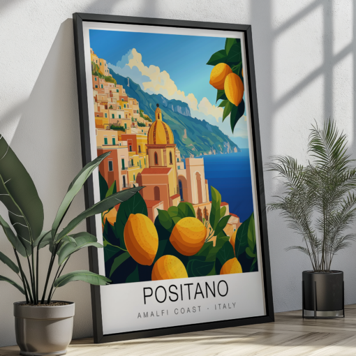 Positano Travel Poster