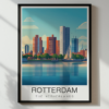 Rotterdam Travel Poster – Skyline