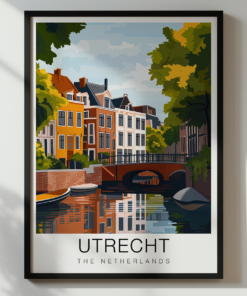 Utrecht Travel Poster