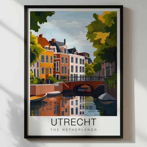 Utrecht Travel Poster