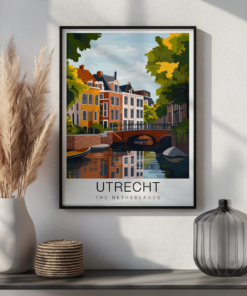 Utrecht Travel Poster